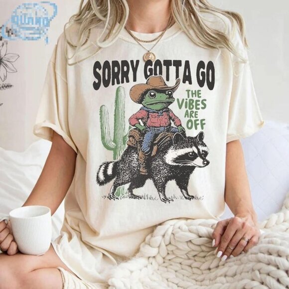 Other - Funny Frog Riding Raccoon Shirt, Animal Lover Tee